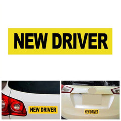 Gold New Driver Car Stickers Magnet Reflective Decal Safety Caution Warning Sign