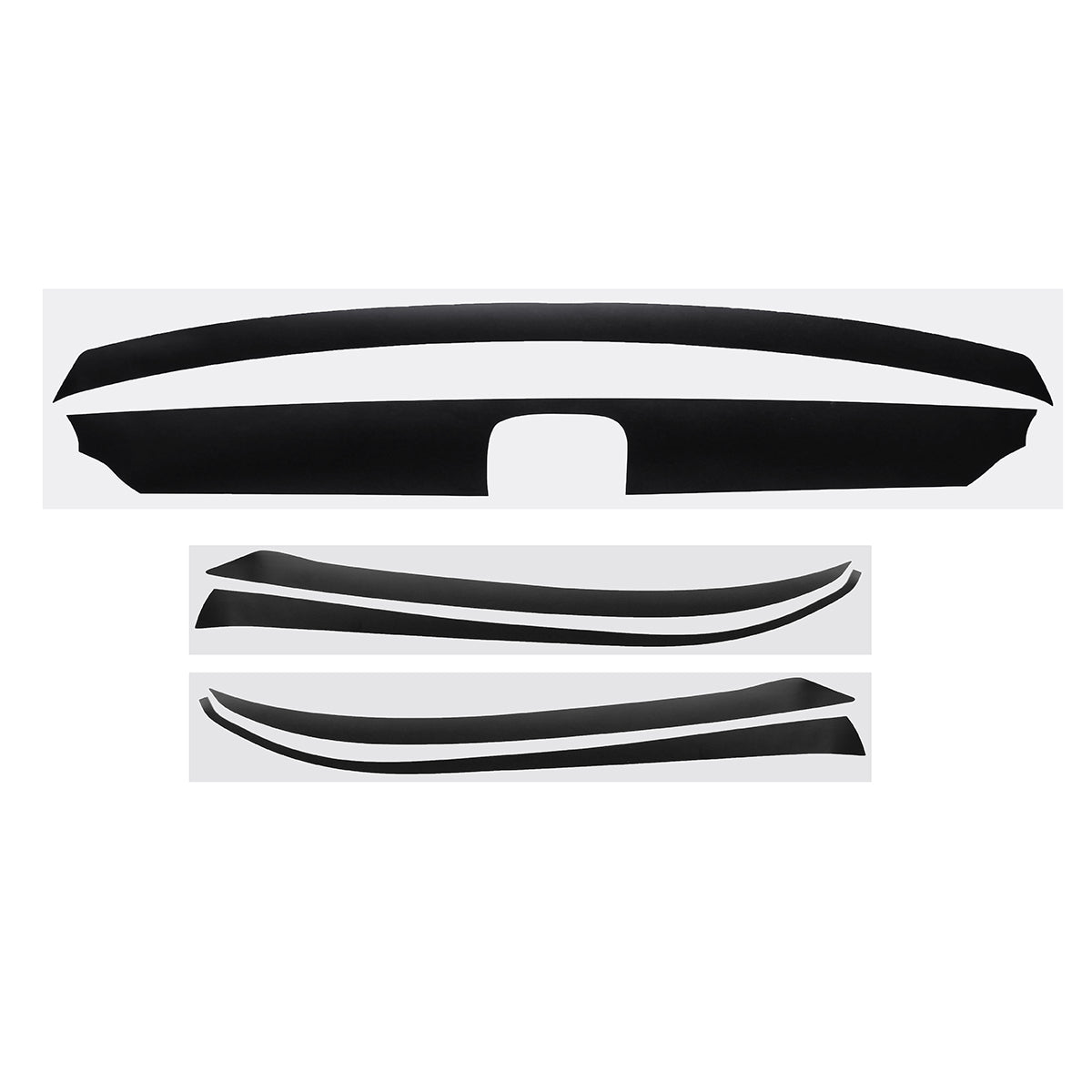 Black For 2018 Hondas Accord 10th 4 Door Front Grill Grille Trim Sticker Decals