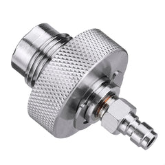 Gray Male/Female Stainless Steel 300Bar Din Valve Filling Adapter For Paintball Air Tool Air
