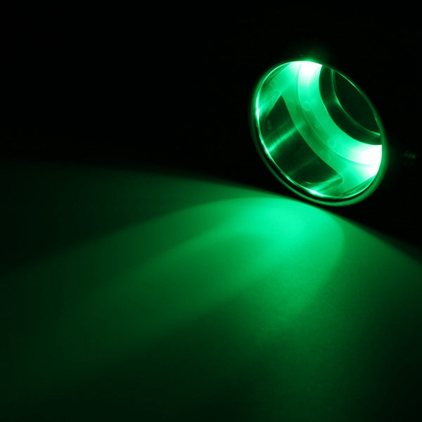 Forest Green 2PCS Green 8LEDs Stainless Steel Cup Drink Holder Marine Boat Car Truck Camper