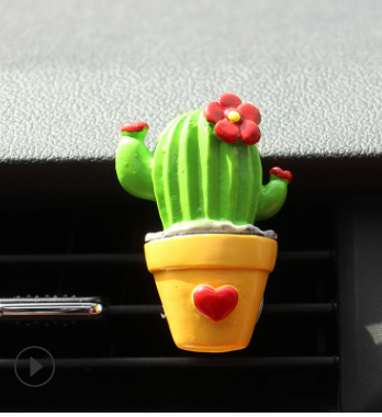 Olive Drab Car Air Freshener Plants Perfume Vent Outlet Air Conditioning Fragrance Clip Cute Creative Ornaments Interior Auto Accessories
