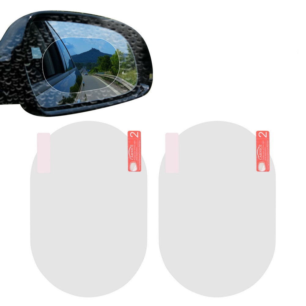 Lavender Oval Anti-Moist Waterproof Side Mirror Sticker