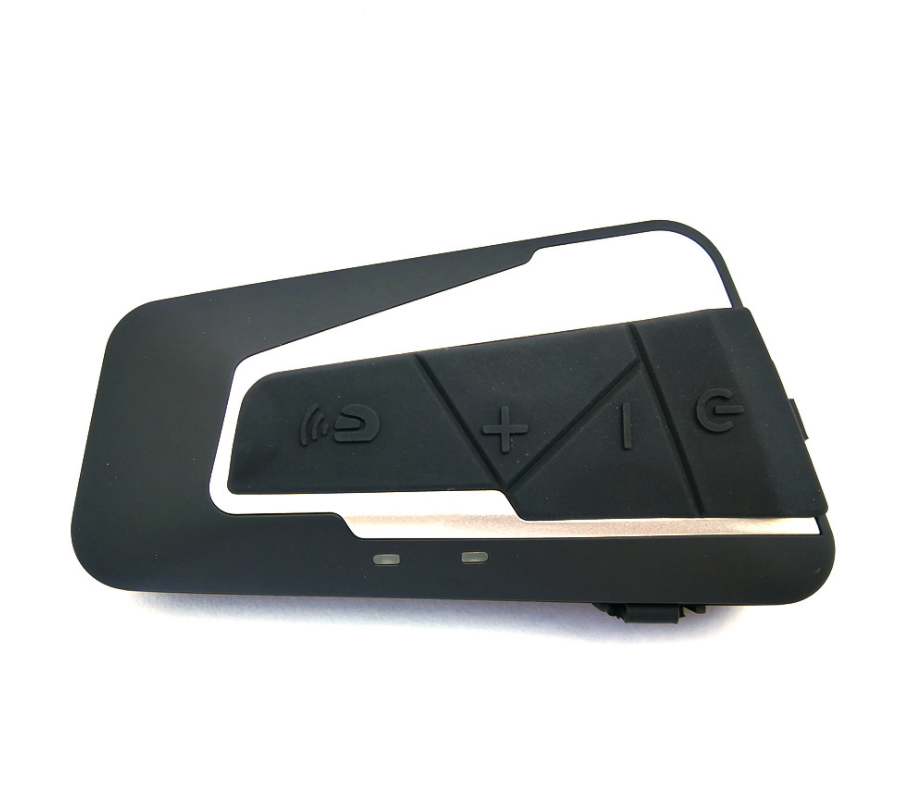 Dark Slate Gray HEROBIKER 1200M Bluetooth Interphone Moto casque Interphone casque étanche sans fil Bluetooth Moto casque Interphone (Style1 black)