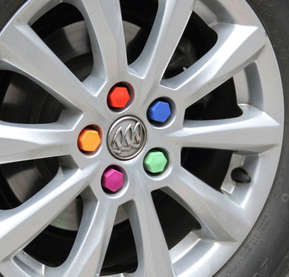 Gray Silicone Car Wheel Nut Screw Cover Car Rims Exterior Bolt Caps