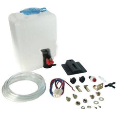 Light Gray 12V Car windshield cleaning pot cleaning bottle kit (Black)