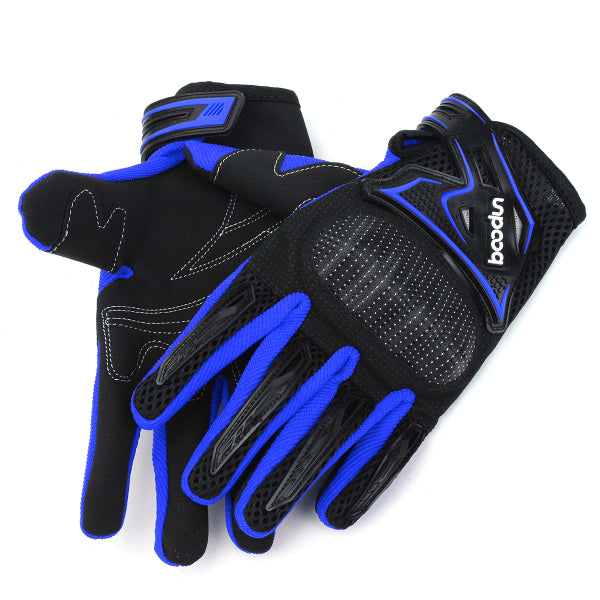 Royal Blue Motorcycle Gloves Full Finger Knight Riding Motorcross Sports Gloves Cycling Washable M L XL