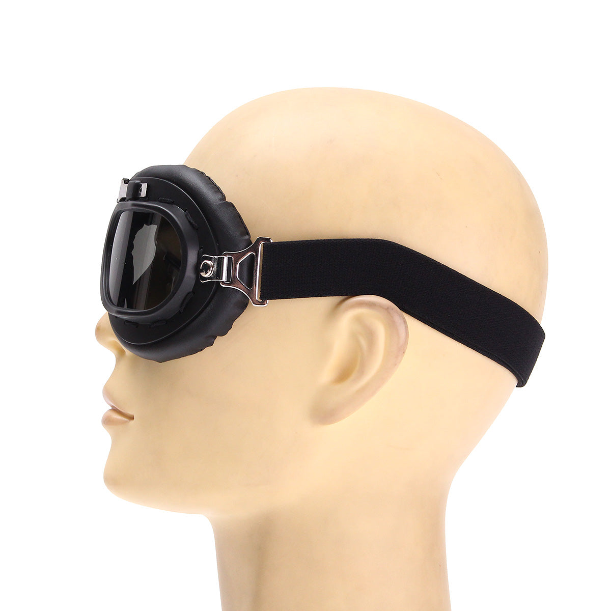 White Motorcycle Biker Flying Goggles Helmet Glasses Protector Windproof Anti-UV