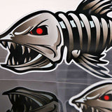 3D Fish Skeleton Car Stickers