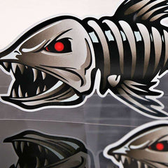 3D Fish Skeleton Car Stickers