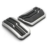 Dark Slate Gray Racing Foot Footrest Fuel Gas & Brake Pedals Plate Cover For Ford Edge 2015