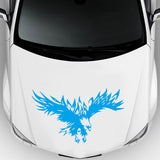 Dodger Blue 33x50cm Universal Car Stickers Body Hood Vinyl Eagle Engine Cover Decal Decoration
