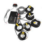 Dark Slate Gray 12V HID Bulbs Hide Away Emergency Hazard Warning Flash Strobe Light System Kit