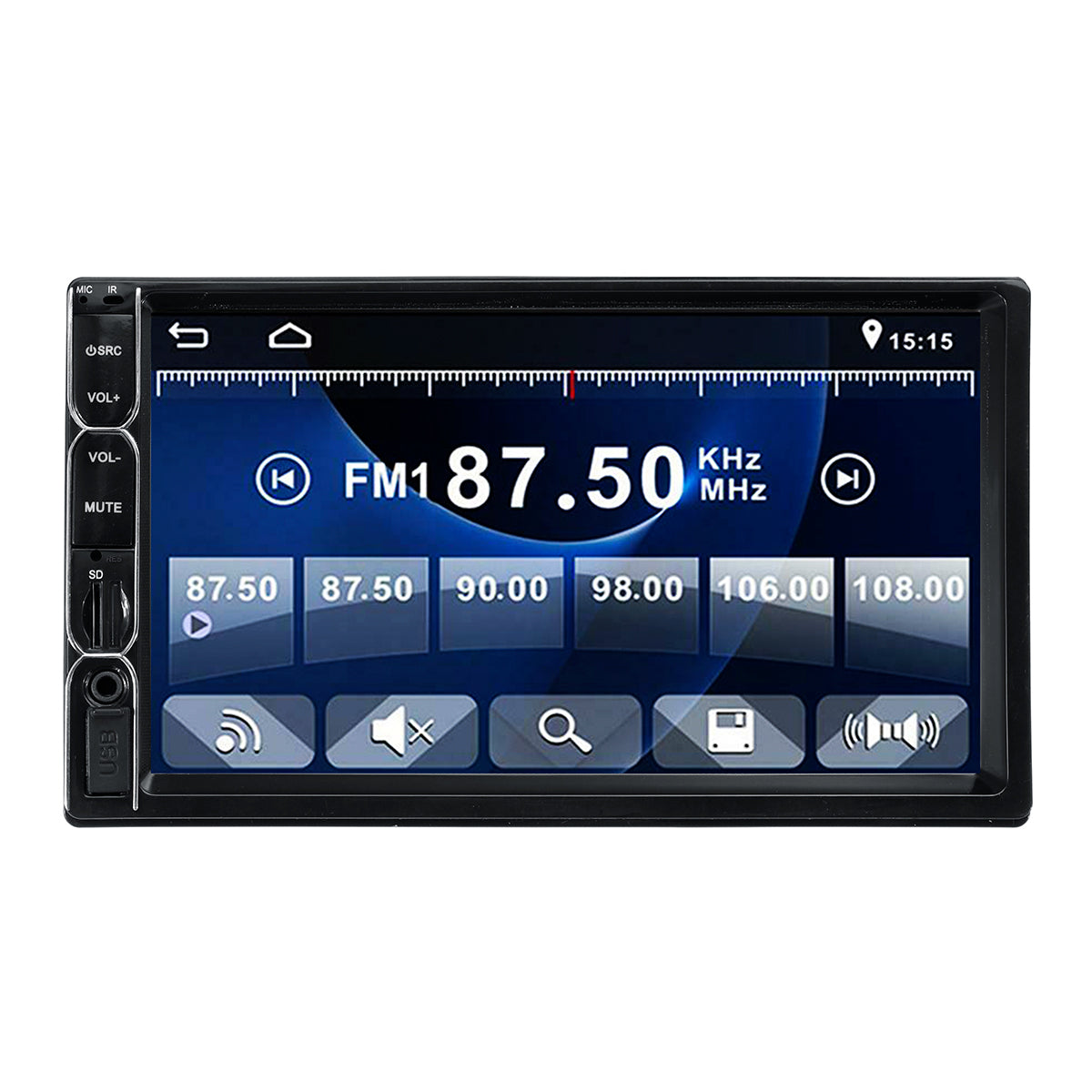 7 Inch 2 Din Car Stereo Auto Radio Multimedia MP5 Player Rear View Camera HD bluetooth Touch Screen Hands-free Radio FM Aux - Auto GoShop