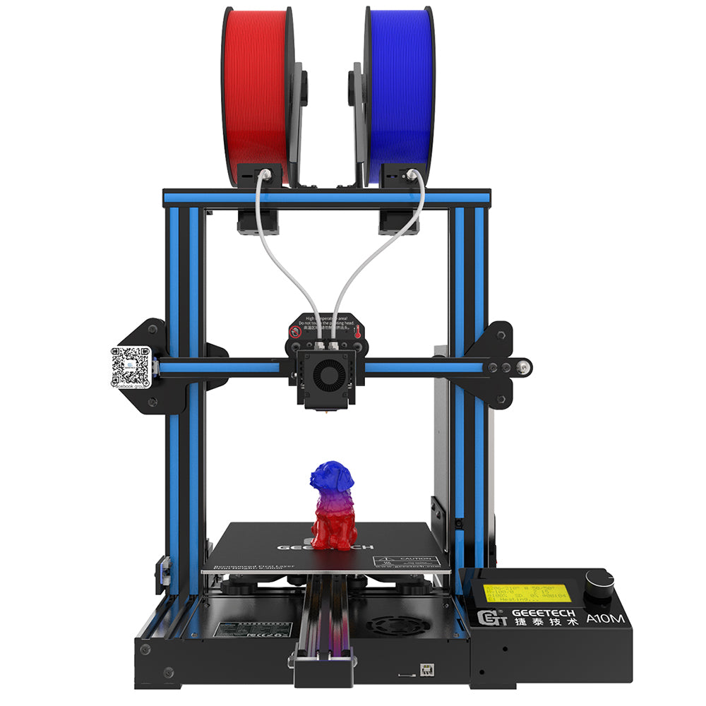 Steel Blue Geeetech® A10M Mix-color Prusa I3 3D Printer 220*220*260mm Printing Size