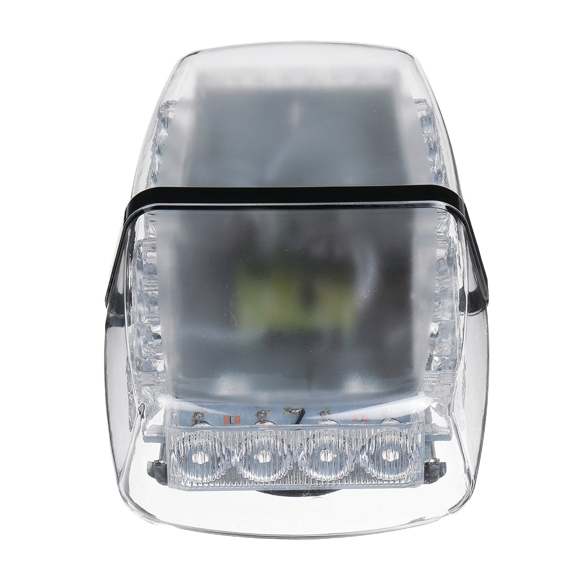 Dim Gray 12V 24-LED Car Roof Strobe Light White+Yellow Dual Light 7 Flash Modes with Magnetic Base
