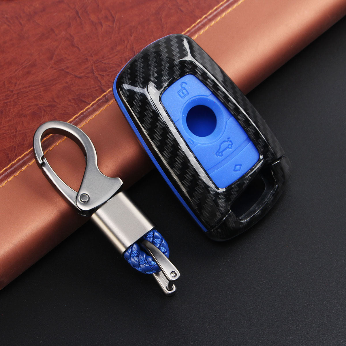 Carbon Fiber Remote Key Fob Case Shell Cover For BMW 1 2 3 4 5 6 7 Series AU - Auto GoShop