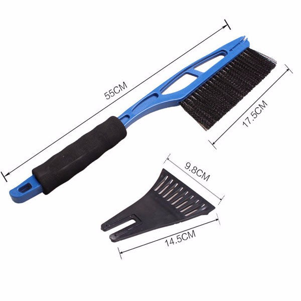 Multifunctional Ice Snow Shovel Ice Scoop Blue with Soft Handle - Auto GoShop