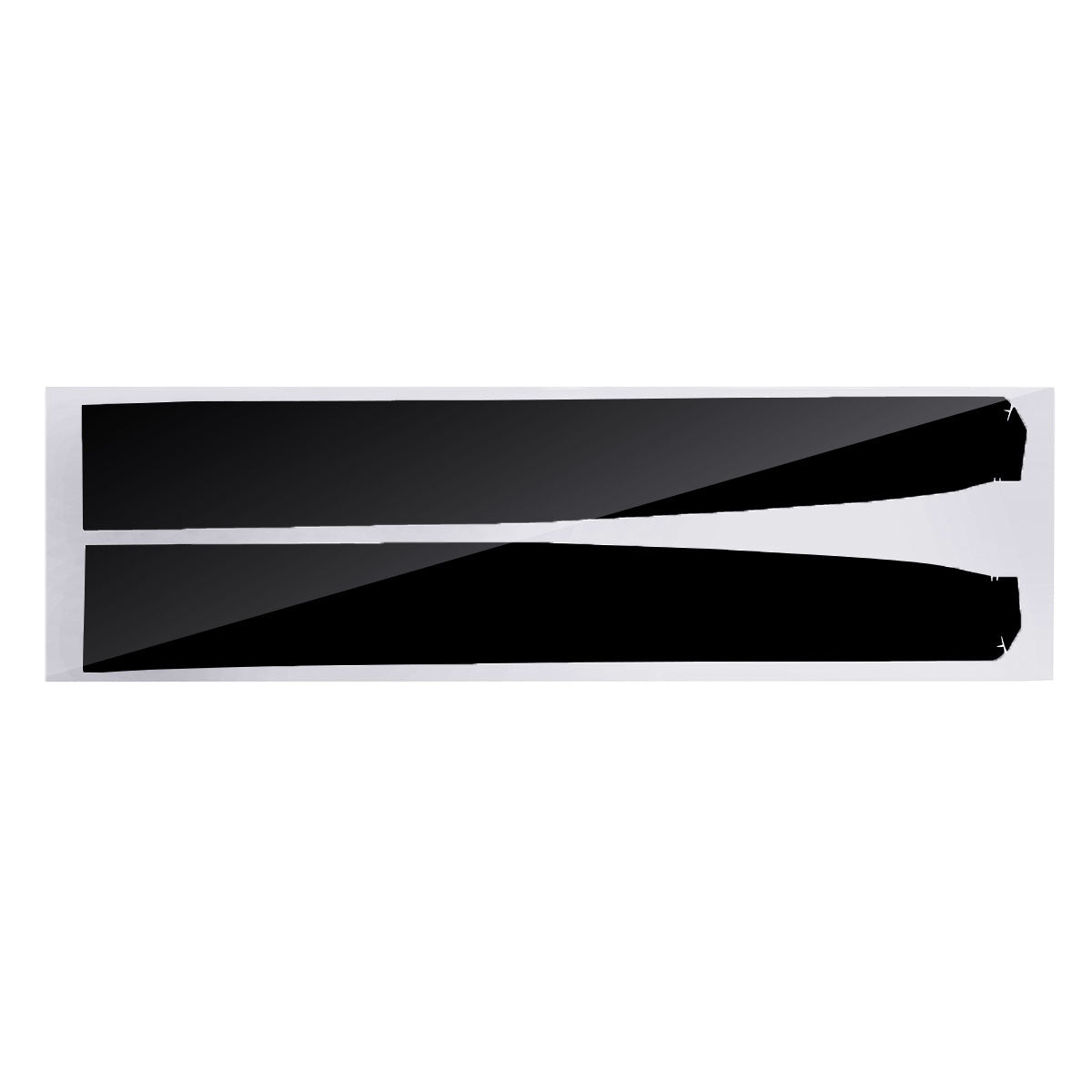 Black Car Stickers Trim Dashboard Console Panel Vinyl Wrap Strip For Tesla Model 3