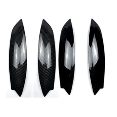 Black 2 Pcs Car Headlight Eyelids Lids Eyebrow Trims Cover For VW GOLF MK5 GTI R 2005-2007