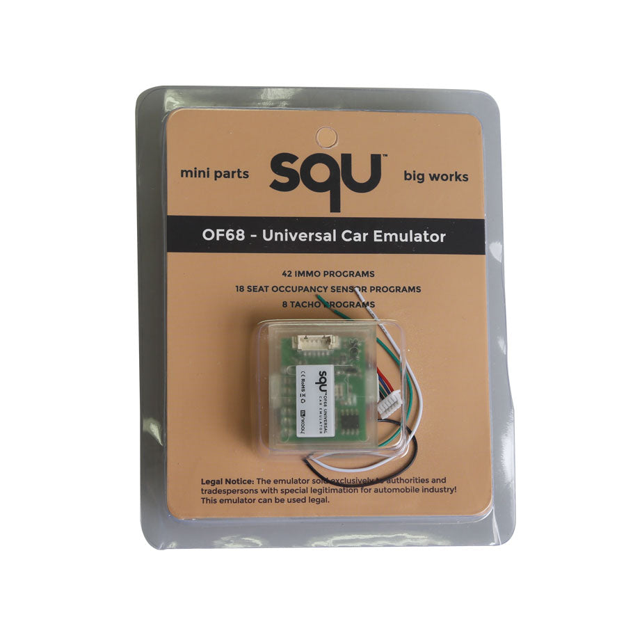 SQU OF68 Simulator Universal Car Emulator Signal Reset Immo Programs Place ESL Diagnostic Seat Occupancy Sensor Tool - Auto GoShop