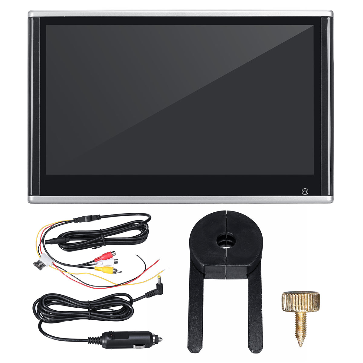 1 Set 11.6" LED Screen Car Headrest TV Monitor CD Player Video Bluetooth USB IR FM Speaker 1024*600 - Auto GoShop