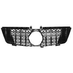 White Smoke Glossy Black GTR Style Front Grill Grille For Mercedes-Benz ML Class W164 ML320 ML350 ML550 2005-2008