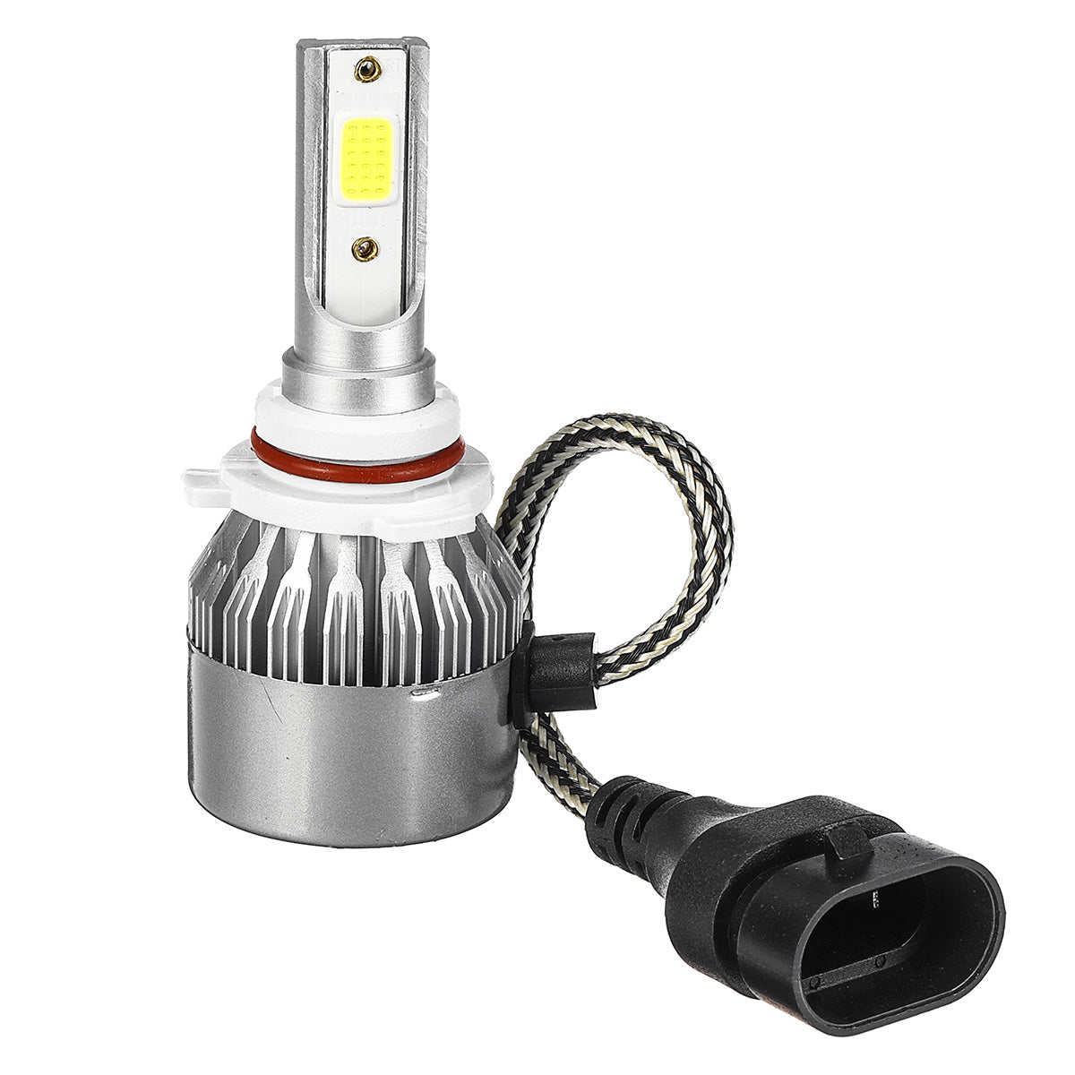 White Smoke 9V-36V H1/H4/H7/H11/9005/9006 COB LED Headlights Bulbs Conversion Kit White
