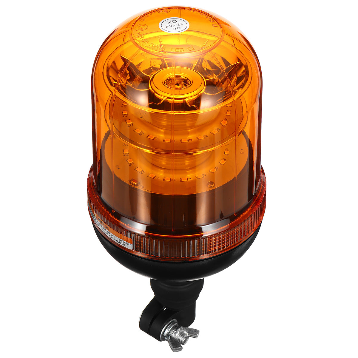 Chocolate 40LED Warning Light 12-24V 4 Flashing Modes Beacon Flexible Din Pole Mount Tractor Warning Light