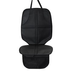 Single Long Black 55cm Leather With Pocket baby Car Seat Cushion Non-slip Wear-resistant Anti-dirty Waterproof Pad - Auto GoShop