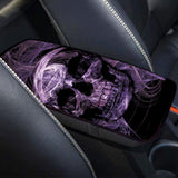 Universal Skull 3D Printing Car Floor Mats Front & Rear Carpet Mat Armrest - Auto GoShop