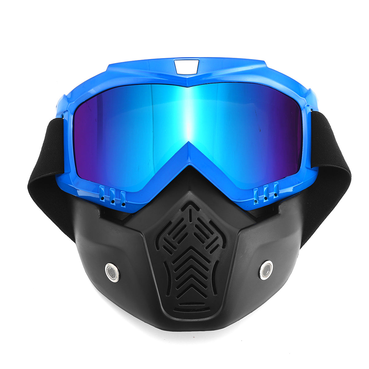 Dodger Blue Motorcycle Helmet Mask Shield Goggles Open Face Bike Motocross Eyewear Motorbike