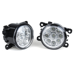 Gray Pair Car Front LED Fog Lights Lamps with H11 Bulbs White For Land Rover Discovery 4 Range Rover Sport L322