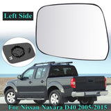 Left/Right Electric Wing Door Heated Mirror Glass For Nissan Navara D40 2005-2015 - Auto GoShop