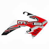 Red Motorcycle 3D Sticker Decals For Honda CRF50 Little Flying Eagle Protector