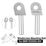 Gray Motorcycle Windshield Windscreen Mounting Fixed Bolt Screw For BMW R1200GS ADV