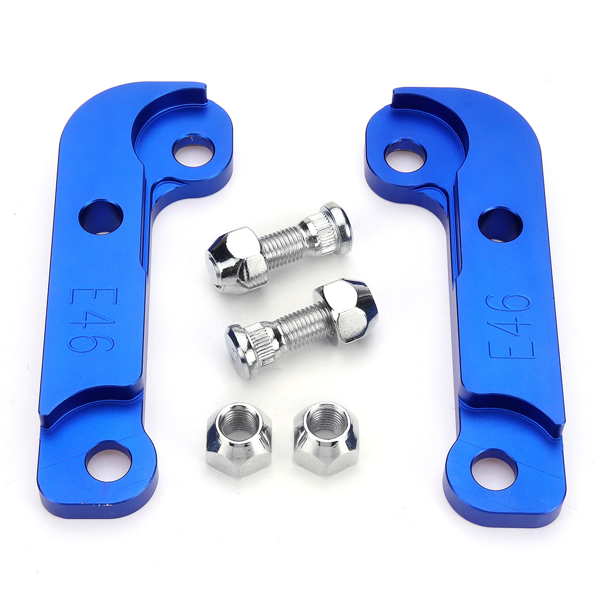 Dodger Blue CNC Adapter Tire Increasing Turn Angle 25%-30% For BMW E46 M3 Tuning Drift Power Blue