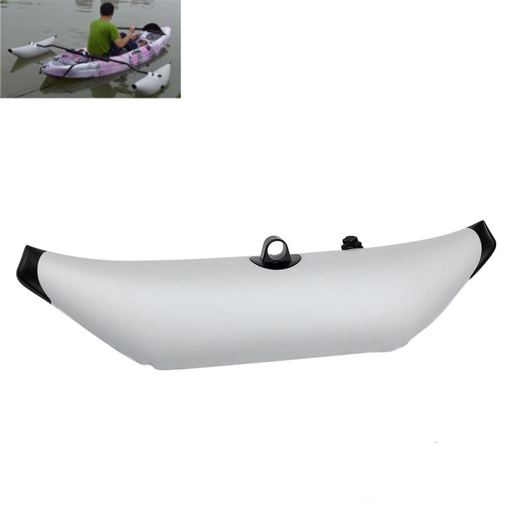 Light Gray Inflatable Kayak Buoy Outriggers Stabilizers Canoe Water Float Standing