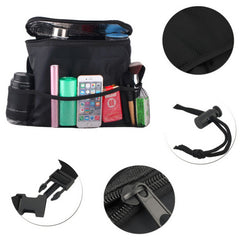 Maroon Universal Car Auto Seat Back Auto Car Seat Organizer Multi-Pocket Storage Bag Organizer Holder Travel Hanger (Black)