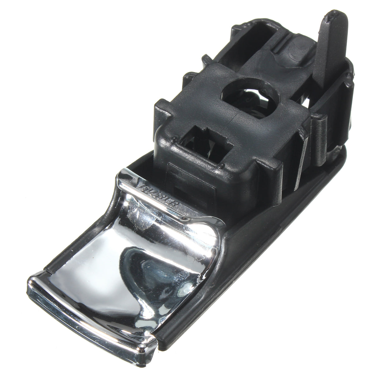 Dark Slate Gray Chrome Glove Box Lock Lid Handle With Hole Dark Grey For Audi A4 8E B6 B7 (Black)