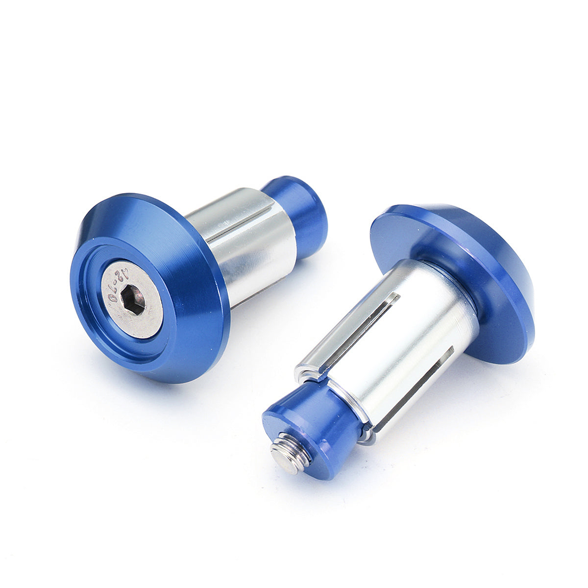 Cornflower Blue Aluminum Handlebar End Plugs For KTM 50c-990cc SX/EXC/SMR/MXC/SXS 2000-2016