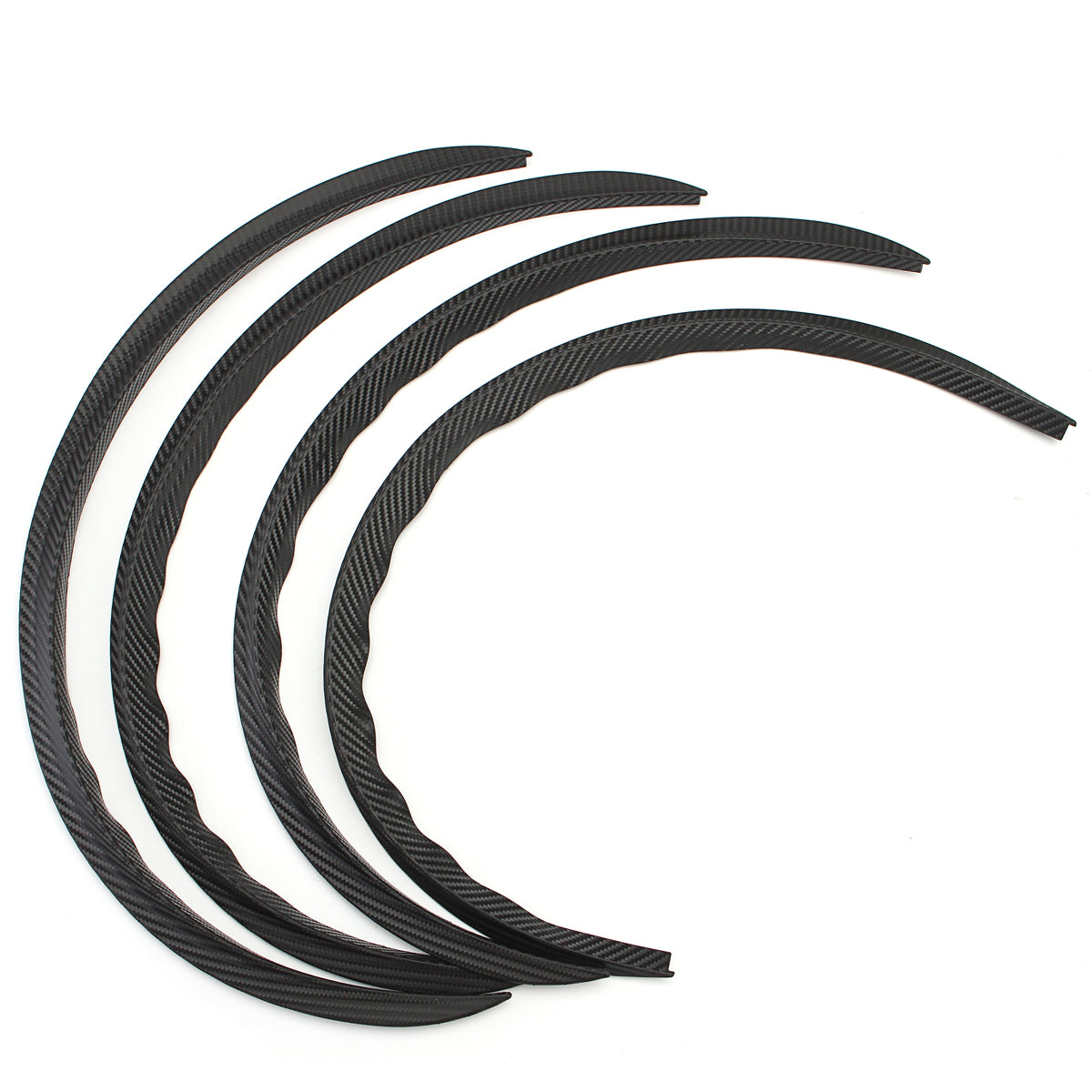Carbon Fiber Car Wheel Eyebrow Arch Trim Lips Wheel Fender Flares Protector - Auto GoShop