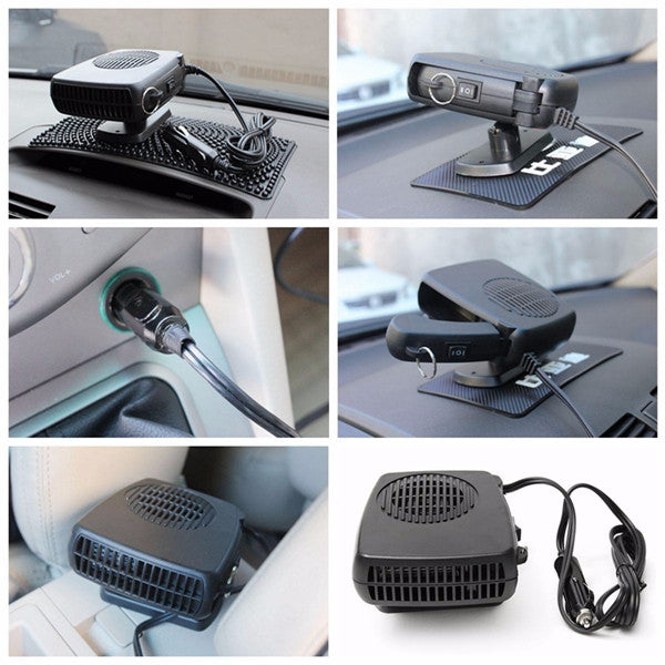 200W 12V/24V Car Heater Fan Cooler Dryer Defroster Demister with Handle - Auto GoShop