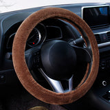 Winter Plush Car Steering Wheel Cover Car Accessories Four Seasons GM Grip - Auto GoShop