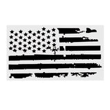 Black 20X35 Inches USA Flag Car Hood Stickers Vinyl Auto Cover Truck Decals Universal