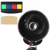 Black 4 Sound Loud 110dB 30W 12V Alarm Fire Horn Siren Speaker For Car Motorcycle RV