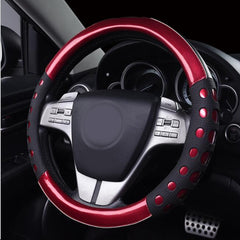 38cm Leatherette Anti Slip Resistance Universal Steering Wheel Covers Car Auto Accessories Decoration - Auto GoShop