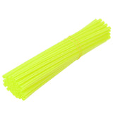 Green Yellow 38pcs 21cm Spoke Covers Wheels Rim Shrouds Wrap Protector 11 Colors For Motorcycle Motocross