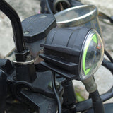 Slate Gray Motorcycle modified super bright headlights