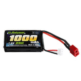 Black 7.4V 1000mah 25C Lipo Battery For SG 1601 1602 RC Car Parts T Plug
