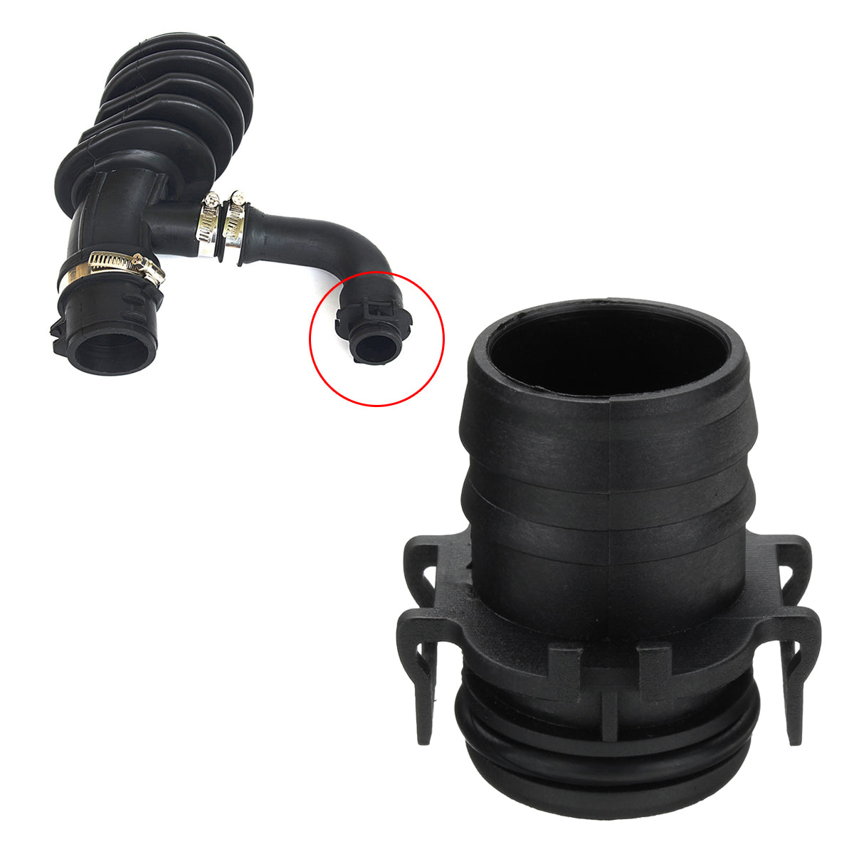 Black Air Filter Flow Intake Hose Pipe Clip For Ford Focus C-Max 7M519A673EJ 30680774